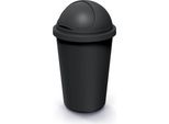 Keden® Cestino Rifiuti 50L Con Coperchio Pattumiera Secchio 100% Plastica Riciclata Per Ufficio Portacarta Raccolta Differenziata