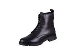 Tamaris Donna Stivale Stringato Allacciatura In Pelle Tacco A Blocco Alla Moda 1-25402-43, Misura:38 Eu, Colore:Nero