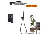 Set Doccia, Design A Parete, Soffione A Pioggia, 2 Vie Da 16 Pollici
