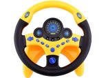 Volante Per Bambini, Volante Per Bambini, Volante Interattivo Per Piccoli Piloti, Giocattolo Regolabile Per Bambini Con Volante Ed Effetti Sonori - Wheelplay Yellow