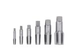 6Pcs Rubinetto Per Tubi Npt 1In 3/4In 1/2In 3/8In 1/4In 1/8In Kit Di Strumenti Di Filettatura Acciaio Al Carbonio Per Tubi In Pvc