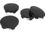 4PCS 60Mm Car Wheel Center Hub Cap Con Anello Di Ferro Elegante Ruota Tyre Center Rim Hub Cover Universale Per Il Veicolo Nero