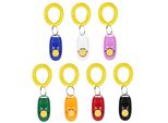 Nuovo 7 Pack Pet Dog Training Clicker Trainer Aiuto Polso Clicker Strumento Per Il Cane