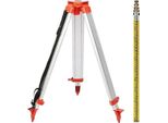 Dispositivo Di Livellamento Laser Treppiede, Altezza Regolabile, Design Leggero, Set Treppiede E Bastone
