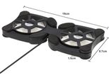 Mini Ventilatore Portatile Pieghevole Usb Doppio Pad Di Raffreddamento Per Pc Laptop Notebook 7