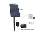 2.5W Plug-In Solare Ossigeno Pompa Serbatoio Pesce Ossigenatore Acquario Ossigeno Aeratore Pompa Aria Pesca Aeratore Con Tubo Bolla D'aria Pietre Per Giardino Pesce Serbatoio Piscina All'aperto Stagno