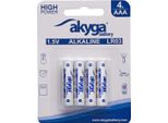 Batteria Alcalina Aaa LR03 Akyga AKY1971 1,5V / 1300Mah 4 Pezzi