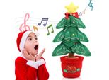 Albero Di Natale Giocattolo Danzante, Albero Di Natale Verde Giocattolo Parlante Divertente Peluche Elettrico Di Natale Regalo Di Natale,