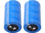 2 Pz Automobile Car Farad Condensatore 2.7V 500F Risparmio Energetico Auto Blu Raddrizzatore Super Farad Condensatore