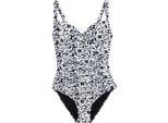 Regatta - Costume Da Bagno "Sakari"" Con Controllo Del Ventre Per Donna RG11355 (52 De) (Blu Navy/Bianco)"
