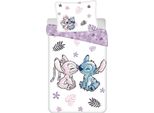 Lilo & Stitch - Set Di Biancheria Da Letto In Cotone AG3499 (Letto Singolo) (Bianco/Viola/Rosa)