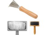Spazzola Pulisci Capelli, Pettine Pulisci Capelli In Acciaio Inox, Design A Rastrello Per La Rimozione Dei Capelli, Strumento Per La Cura Del Pettine Animale Per La Casa E Il Salone