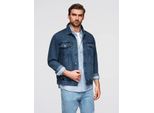 Giacca In Denim Con Lavaggio Indaco L