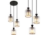 Lampadario A Sospensione Toolight Ebt025-3Cp Black