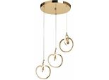 Lampadario A Sospensione Toolight Lhj093-3Cp Gold