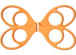 Inf Banda Di Resistenza Arancione Con Pedale - Set Di 2, Bande Yoga Tpe Per Fitness Domestico