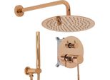 Set Doccia Incasso Rea Lungo Copper