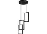 Lampadario A Sospensione Toolight Lhj087-3Cp Black White