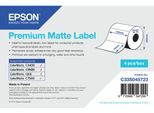 Epson Premium - Opaco - Adesivo Acrilico Permanente - 102 X 76 Mm 6280 Etichette (4 Rotoli)