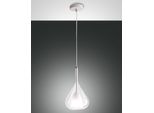 Lampadario A Sospensione Lila A Led In Metallo E Vetro Borosilicato Trasparente 3481-40-241 Fabas Luce