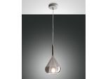Lampadario A Sospensione Lila A Led In Metallo E Vetro Borosilicato Fumè 3481-40-126 Fabas Luce