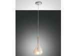 Lampadario A Sospensione Lila A Led In Metallo E Vetro Borosilicato Ambra 3481-40-125 Fabas Luce