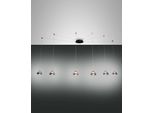 Lampadario A Sospensione Arabella A Led In Metallo E Vetro Soffiato Fumè 3547-46-126 Fabas Luce