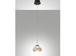 Arabella - Lampada A Sospensione Singola Di Fabas Luce - Led 8W - Lampada Da Soffitto Diametro 14Cm Ambra