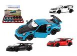 Auto Kinsmart Porsche 911 GT2 Rs Metallo/Plastica 13Cm 4 Colori Per Il Tratto Inverso