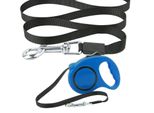 Guinzaglio Per Cani 5M Automatico - Guinzaglio Da Corsa - Guinzaglio Retrattile Per Cani Di Piccola E Media Taglia - Guinzaglio Retrattile - Guinzaglio Automatico Per Cani Di Piccola Taglia, Cucciolo Di Gatto 5M Blu