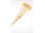 Cucchiaio Da Senape Rotondo In Legno, Set Di 4 | Cucchiaio Da Cucina Ecologico | Cucchiaio Da Spezie | Accessori Da Cucina In Legno