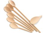 Set Di Cucchiai Svedesi In Legno, 6 Pezzi | Set Di Cucchiai Da Cucina In Legno | Cucchiai Ecologici | Utensili Da Cucina In Legno | Accessori Ecologici
