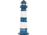 Faro In Metallo Blu E Bianco - Batela