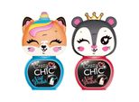 Clementoni Crazy Chic Smalto Per Unghie Blu Rosso, 2 Pz.
