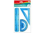 Keyroad Set Geometrico Flessibile Righello 20 Cm, Goniometro 18 Cm, Goniometro