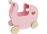4Iq Carrello Portagiochi In Legno Per Bambini Ruby In Rosa 42X23X42,5 Cm