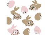 Tovaglioli Pasquali Duni Coniglietti In Fiore 33X33 Cm | 4 Pezzi