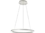 Lampada A Sospensione Led Palau 60W 3000K Dimmerabile Ø60Cm Bianco - Design Moderno In Metallo E Metacrilato