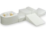 Parco Giochi In Schiuma Con Boucle White Mountain 100 Palline: Bianco, Madreperla, Beige