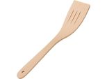 Spatola Di Legno, Forata, Curva, Larga, 31 Cm | Spatola Di Legno Da Cucina | Spatola Di Legno Forata | Accessori Per Friggere