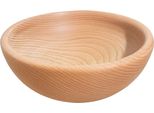 Ciotola In Legno Di Faggio Evaporato 18 Cm | Ciotola In Legno Di Faggio | Ciotola In Legno Naturale | Ciotola Ecologica Per Alimenti | Rotonda 18 Cm