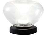 Brena - Lampada Da Tavolo Trasparente Fabas Luce - Led 11W Dimmerabile Touch - Vetro Borosilicato Trasparente Concavo