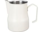 Caraffa Per Il Latte 450ML 304 In Acciaio Inox Tazza Per Schiumare Il Caffè Senza Gocciolare Caraffa Per La Cottura A Vapore Bianco