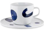 Alessi Yunokiware,Coffee Cup+Saucer Vorteilset 4 StüCk (Art.-Nr. NF08/87S, Ean 8003299484850)