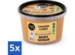 Organic Shop - Scrub Corpo Ringiovanente Alla Cannella - Esfoliante E Idratante - 250 Ml - Value Pack - 5 Pezzi