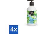 Organic Shop - Sapone Per Le Mani All'aloe E Al Latte - Lenitivo E Idratante - 500 Ml - Confezione Risparmio - 4 Pezzi