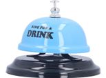Campana Di Chiamata Del Ristorante Con La Base Antislittamento Manuale Campana Di Servizio Del Bar Della Riunione Per La Scuola Della Cena (Blu)