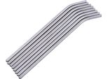 8PCS Set Di Cannucce Per Bevande In Metallo In Acciaio Inossidabile Con 3 Spazzole Di Pulizia Riutilizzabili