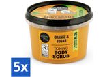 Organic Shop - Scrub Corpo All'arancia - Nutriente E Profumato - 250 Ml - Value Pack - 5 Pezzi