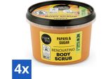 Organic Shop - Scrub Corpo Alla Papaya - Esfoliante E Idratante - 250 Ml - Value Pack - 4 Pezzi